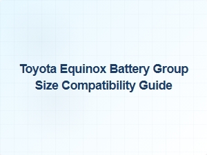 Toyota Equinox Battery Group Size Compatibility Guide