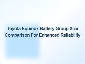 Optimizing Toyota Equinox Battery Group Size for Peak Performance